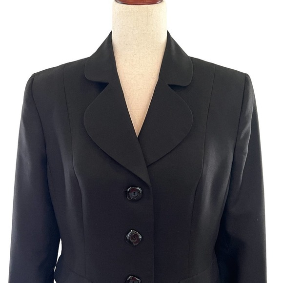 LE SUIT SEPARATES SINGLE BREASTED 3-BUTTON JACKET BLACK 10P PETITE NEW W/OUT TAG - Picture 4 of 13